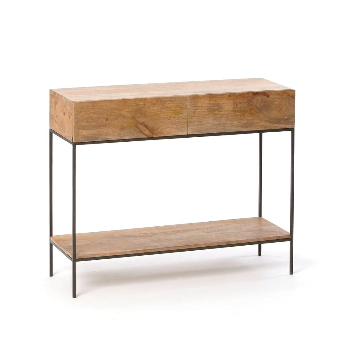 West Elm Rustic Storage Console Raw Mango